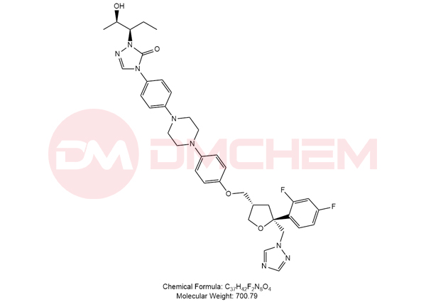 4-[4-[4-[4-[[(3S,5S)-5-(2,4-二氟苯基)-5-(1,2,4-三唑-1-基甲基)氧杂戊环-3-基]甲氧基]苯基]哌嗪-1-基]苯基]-2-[(2R,3R)-2-羟基戊-3-基]-1,2,4-三唑-3-酮