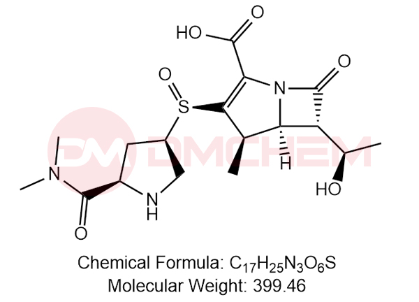 (4R,5S,6S)-3-((R)-((3R,5R)-5-(dimethylcarbamoyl)pyrrolidin-3-yl)sulfinyl)-6-((R)-1-hydroxyethyl)-4-methyl-7-oxo-1-azabicyclo[3.2.0]hept-2-ene-2-carbox