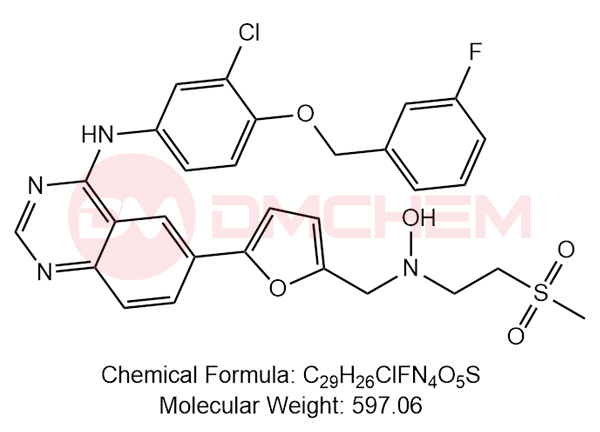 N-（3-氯-4-（（3-氟苄基）氧基）苯基）-6-（5-（（羟基（2-（甲基磺酰基）乙基）氨基）甲基）呋喃-2-基）喹唑啉-4--胺