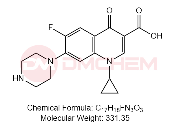 1-cyclopropyl-6-fluoro-4-oxo-7-(piperazin-1-yl)-1,4-dihydroquinoline-3-carboxylic acid