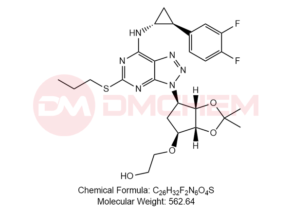 Ethanol, 2-[[(3aR,4S,6R,6aS)-6-[7-[[(1R,2S)-2-(3,4-difluorophenyl)cyclopropyl]a mino]-5-(propylthio)-3H-1,2,3-triazolo[4,5-d]pyrimidin-3-yl]tetrahydro