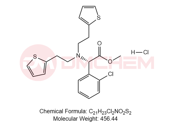 methyl (S)-2-(bis(2-(thiophen-2-yl)ethyl)amino)-2-(2-chlorophenyl)acetate hydrochloride