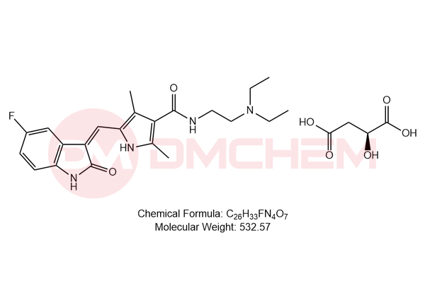 (Z)-N-(2-(diethylamino)ethyl)-5-((5-fluoro-2-oxoindolin-3-ylidene)methyl)-2,4-dimethyl-1H-pyrrole-3-carboxamide (S)-2-hydroxysuccinate