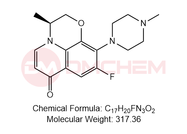 (S)-9-fluoro-3-methyl-10-(4-methylpiperazin-1-yl)-2,3-dihydro-7H-[1,4]oxazino[2,3,4-ij]quinolin-7-one