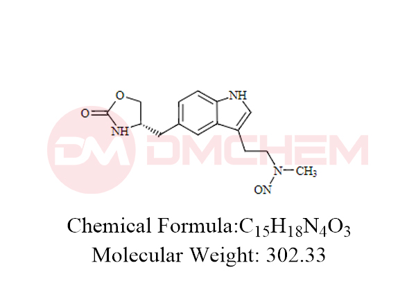 Zolmitriptan Impurity 18 (N-Desmethyl-N-Nitroso-Zolmitriptan)