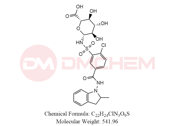 rac Indapamide-N-sulfonamido-β-D-glucuronide(Mixture of Diastereomers)